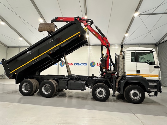 MAN TGS 35.360 8×4 Day Cab Steel Tipper Grab