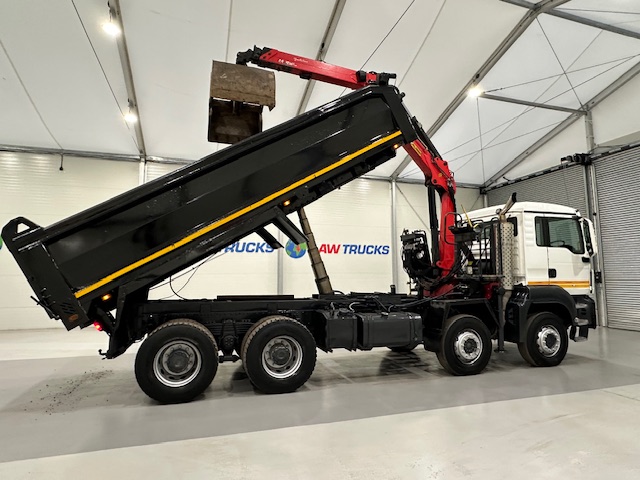 MAN TGS 35.360 8×4 Day Cab Steel Tipper Grab