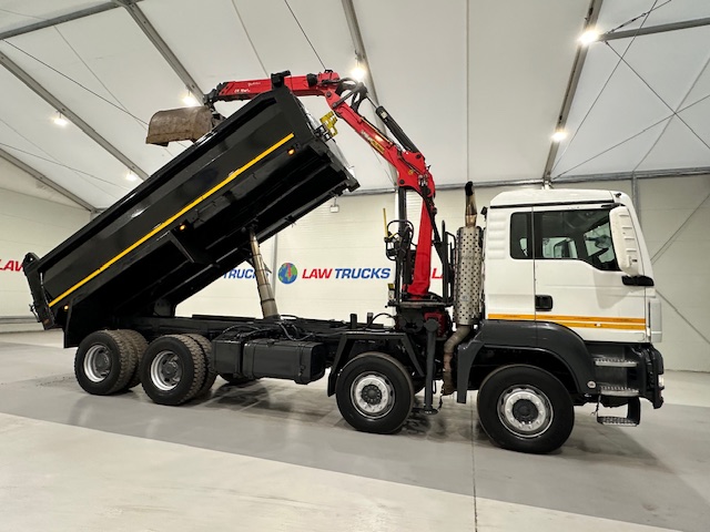 MAN TGS 35.360 8×4 Day Cab Steel Tipper Grab