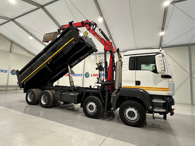 MAN TGS 35.360 8×4 Day Cab Steel Tipper Grab