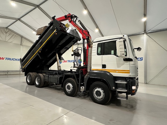 MAN TGS 35.360 8×4 Day Cab Steel Tipper Grab