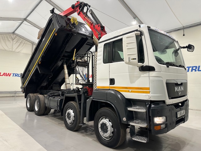 MAN TGS 35.360 8×4 Day Cab Steel Tipper Grab