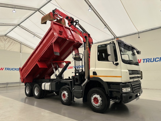 DAF CF85 410 8×4 Day Cab Steel Tipper Grab