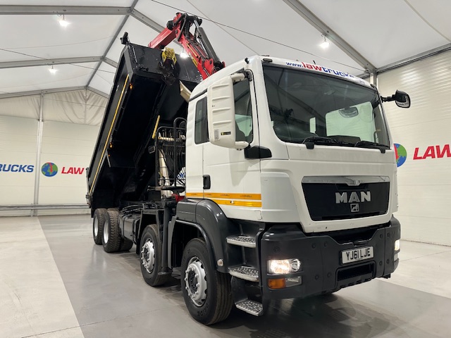 MAN TGS 35.360 8×4 Day Cab Steel Tipper Grab