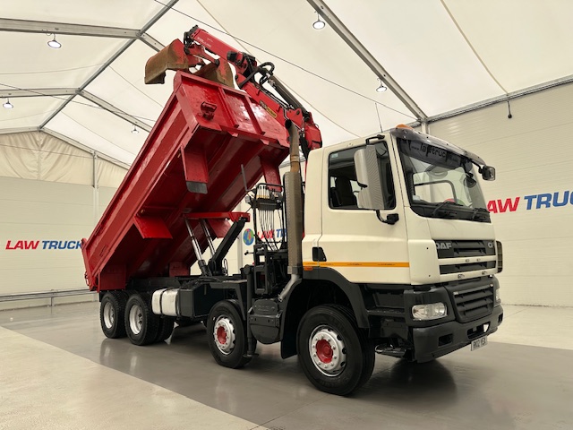 DAF CF85 410 8×4 Day Cab Steel Tipper Grab