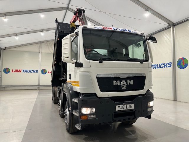 MAN TGS 35.360 8×4 Day Cab Steel Tipper Grab