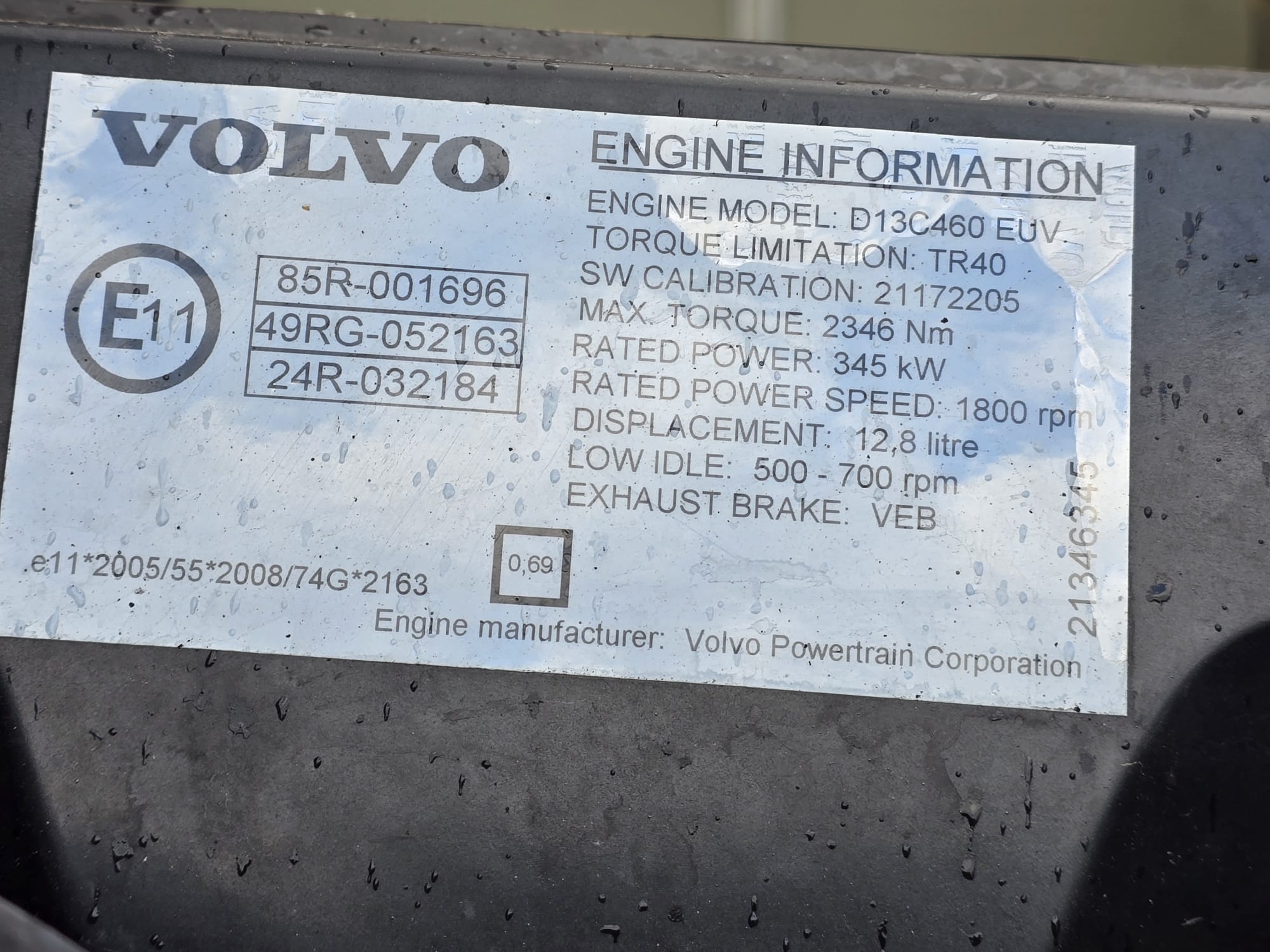 Volvo FH 500 6×2 Midlift Tractor Unit