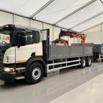 Scania P270 6×2 10 Tyre Flatbed Drawbar Brick Grab - thumbnail