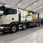 Scania R420 8×2 Rear Lift Brick Grab Drawbar - thumbnail