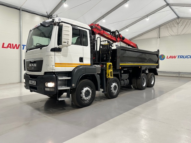 MAN TGS 35.360 8×4 Day Cab Steel Tipper Grab