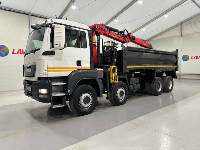 MAN TGS 35.360 8×4 Day Cab Steel Tipper Grab