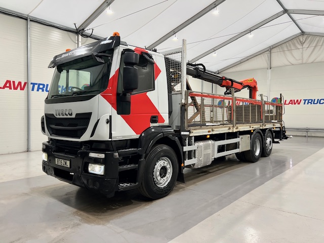 Iveco Stralis 310 6×2 Dropside Brick Grab