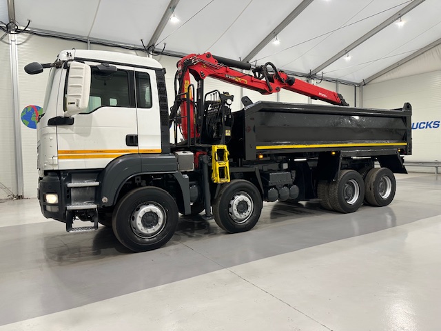 MAN TGS 35.360 8×4 Day Cab Steel Tipper Grab