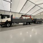 Scania P270 6×2 10 Tyre Flatbed Drawbar Brick Grab - thumbnail