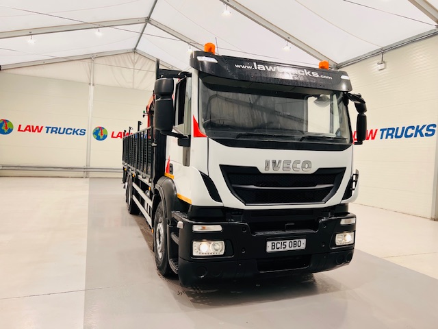 Iveco Stralis 310 Euro 6 6×2 Dropside Brick Grab