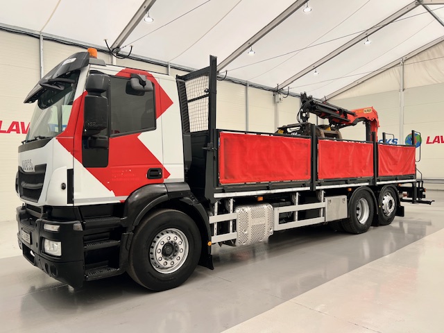 Iveco Stralis 310 6×2 Dropside Brick Grab