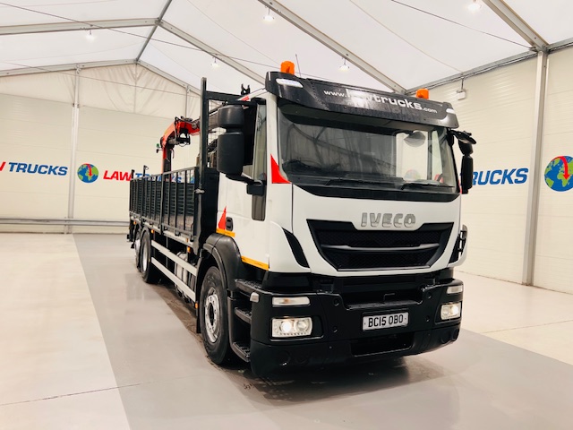 Iveco Stralis 310 Euro 6 6×2 Dropside Brick Grab
