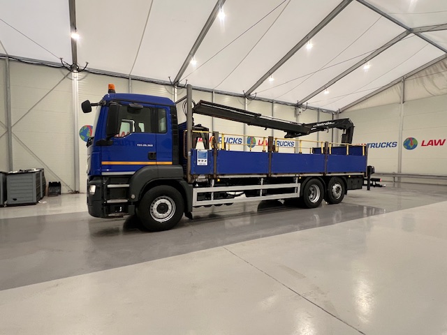 MAN TGS 26.360 6×2 Rear Lift Dropside Brick Grab Manual