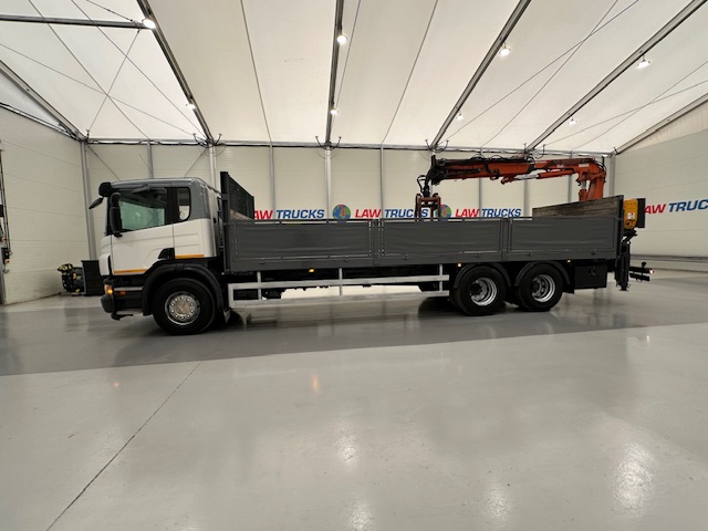 Scania P270 6×2 10 Tyre Flatbed Brick Grab