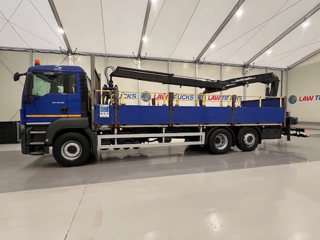 MAN TGS 26.360 6×2 Rear Lift Dropside Brick Grab Manual