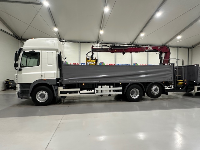 DAF CF85 460 6×2 Flatbed Drawbar Brick Grab