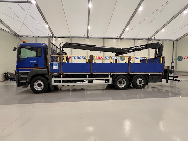 MAN TGS 26.360 6×2 Rear Lift Dropside Brick Grab Manual