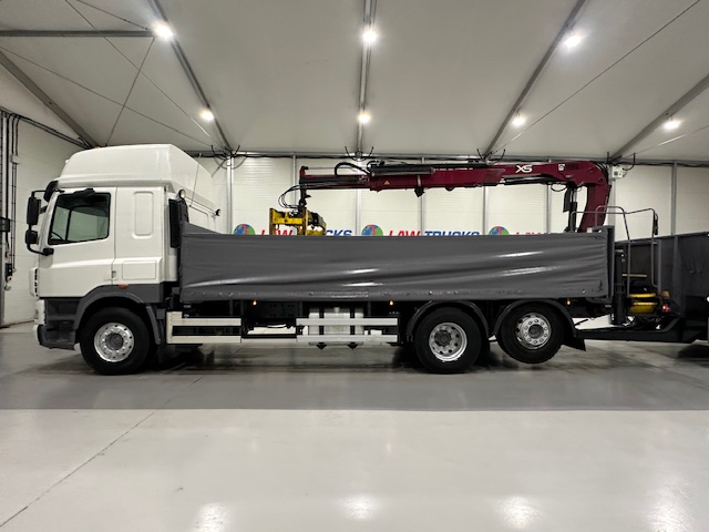 DAF CF85 460 6×2 Flatbed Drawbar Brick Grab