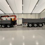 Scania P270 6×2 10 Tyre Flatbed Drawbar Brick Grab - thumbnail