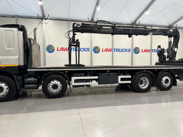 DAF CF85 360 8×2 Flatbed Brick Grab Drawbar