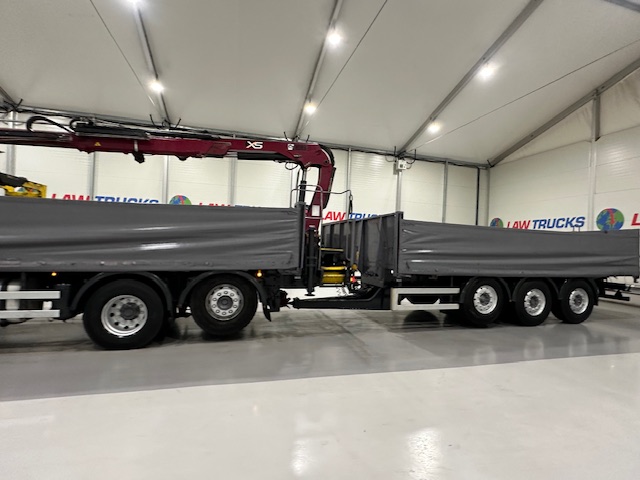 DAF CF85 460 6×2 Flatbed Drawbar Brick Grab