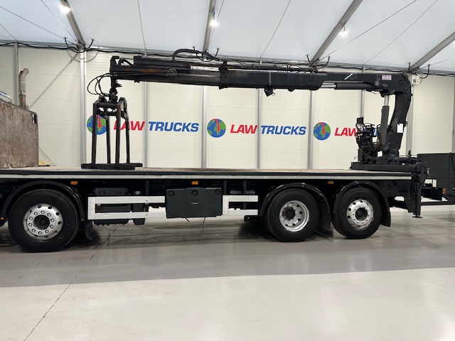 DAF CF85 360 8×2 Flatbed Brick Grab Drawbar