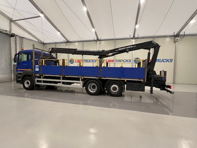 MAN TGS 26.360 6×2 Rear Lift Dropside Brick Grab Manual