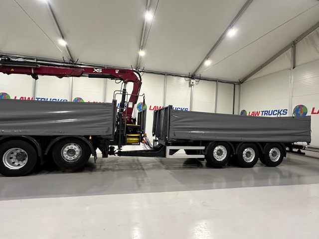 DAF CF85 460 6×2 Flatbed Drawbar Brick Grab