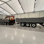 Scania P270 6×2 10 Tyre Flatbed Drawbar Brick Grab - thumbnail