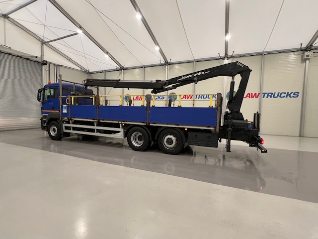 MAN TGS 26.360 6×2 Rear Lift Dropside Brick Grab Manual