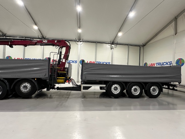 DAF CF85 460 6×2 Flatbed Drawbar Brick Grab