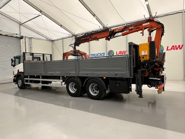 Scania P270 6×2 10 Tyre Flatbed Brick Grab