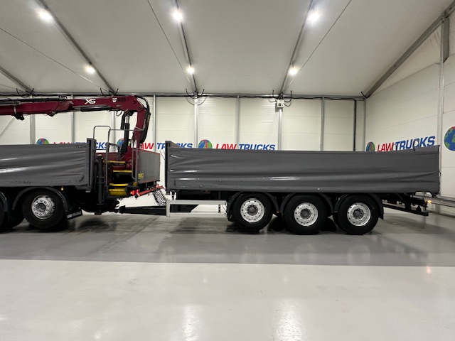 DAF CF85 460 6×2 Flatbed Drawbar Brick Grab