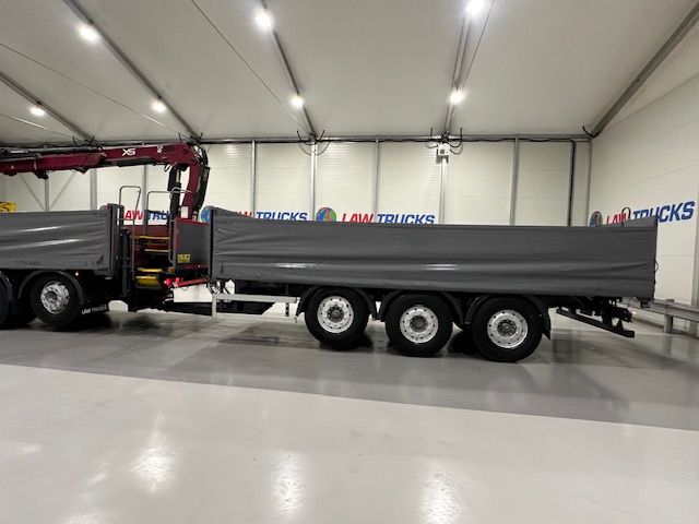 DAF CF85 460 6×2 Flatbed Drawbar Brick Grab