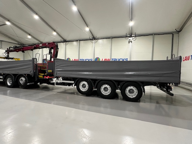 DAF CF85 460 6×2 Flatbed Drawbar Brick Grab