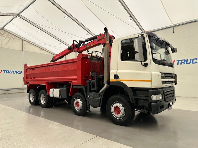 DAF CF85 410 8×4 Day Cab Steel Tipper Grab