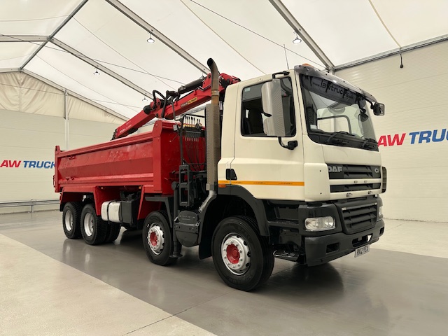 DAF CF85 410 8×4 Day Cab Steel Tipper Grab