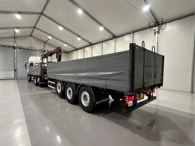 DAF CF85 460 6×2 Flatbed Drawbar Brick Grab