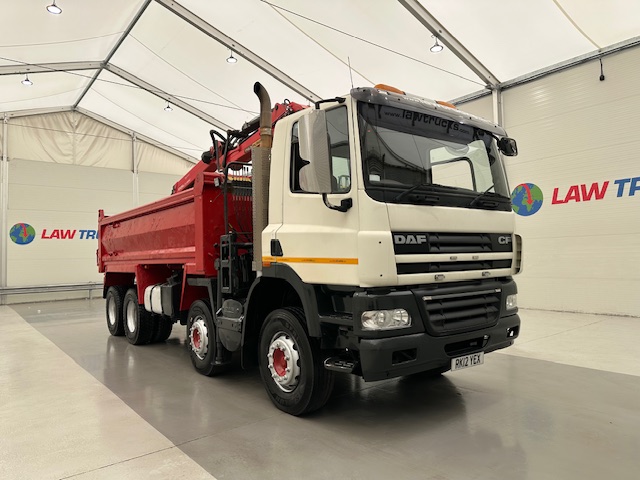 DAF CF85 410 8×4 Day Cab Steel Tipper Grab