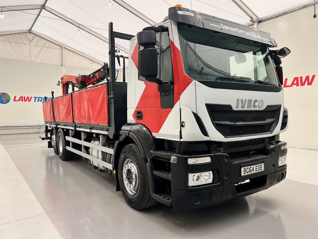 Iveco Stralis 310 6×2 Dropside Brick Grab