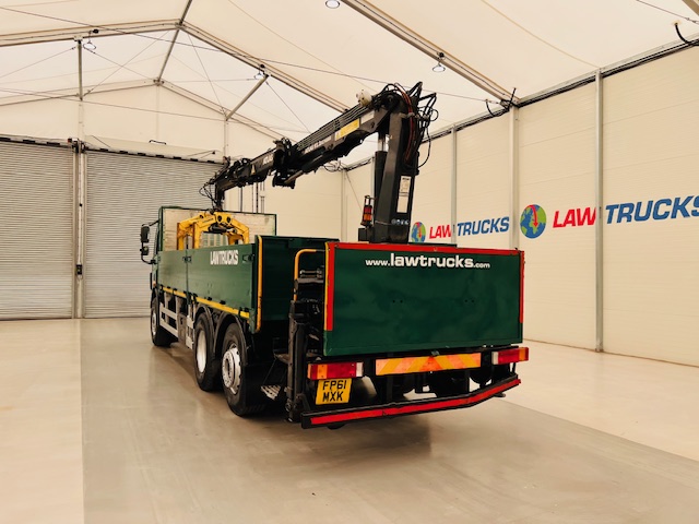 DAF CF75 310 Rear Lift Day Cab Dropside Brick Grab