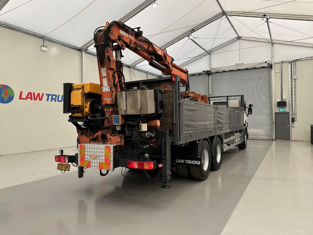 Scania P270 6×2 10 Tyre Flatbed Brick Grab