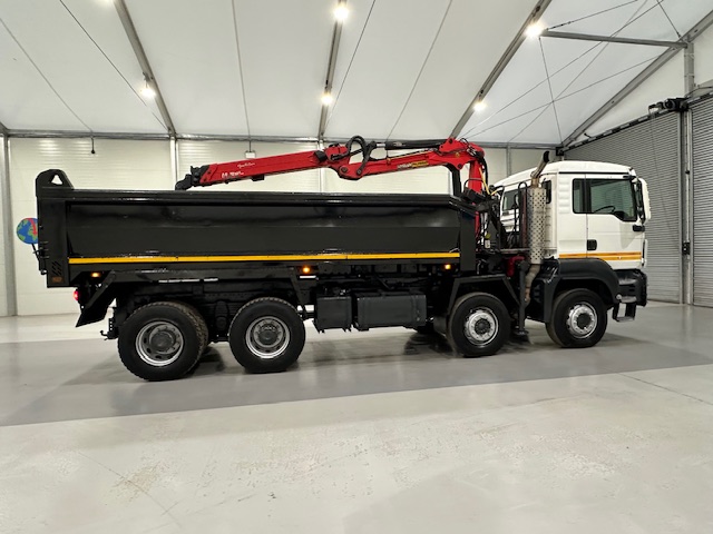 MAN TGS 35.360 8×4 Day Cab Steel Tipper Grab