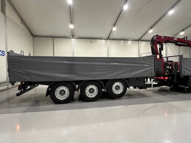 DAF CF85 460 6×2 Flatbed Drawbar Brick Grab
