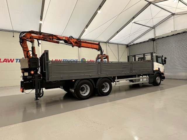 Scania P270 6×2 10 Tyre Flatbed Brick Grab